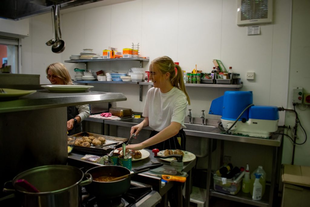 Cooking classes at Emmanuel House Support Centre