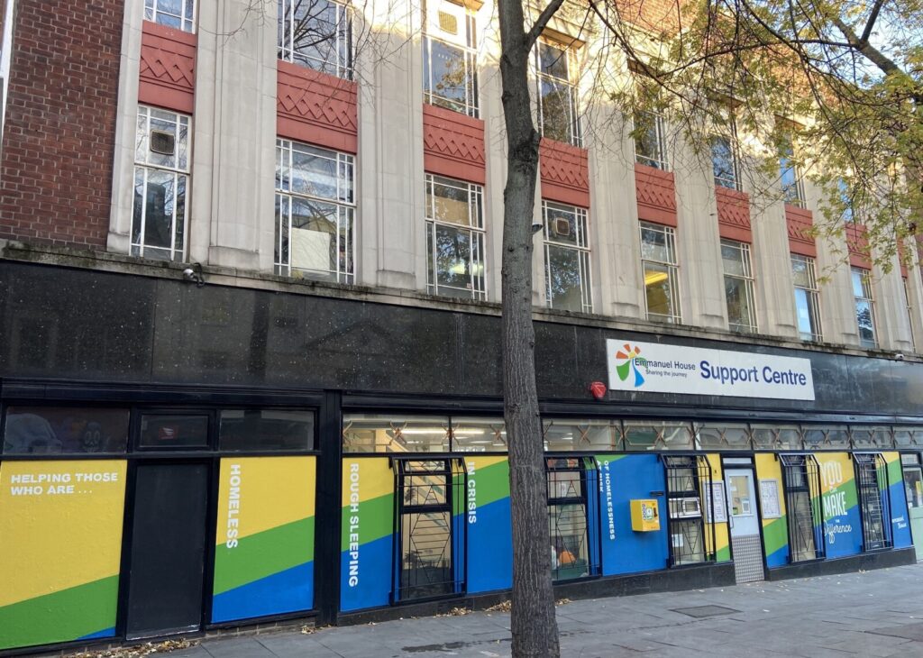 the outside of The Emmanuel House Support Centre buidling in Hockley