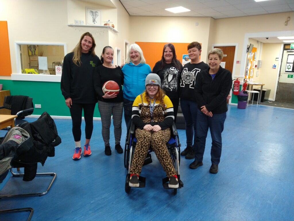 Mari Stewart visiting Emmanuel House Women's Group