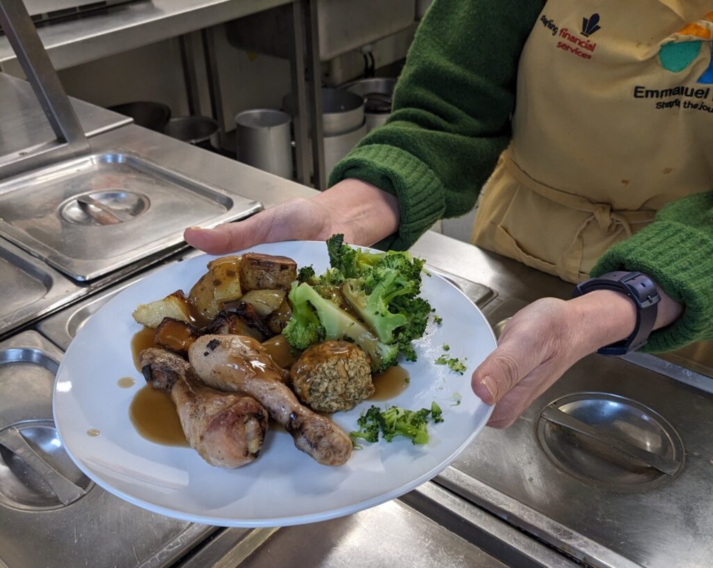 Emmanuel House lunch provision for people who are homeless