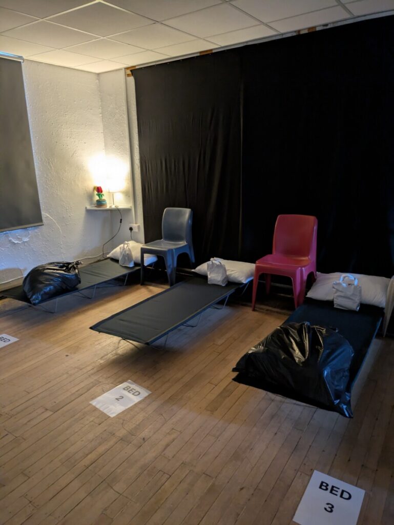 Nottingham Winter Shelter - women's area