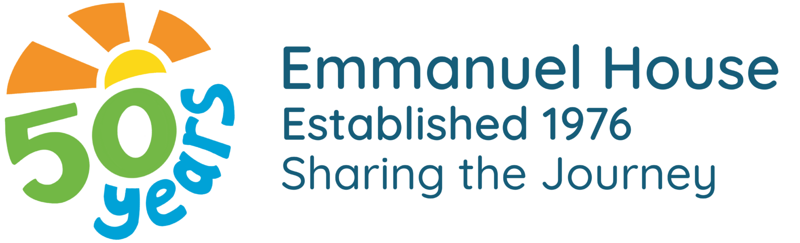 Emmanuel House 50th logo with text