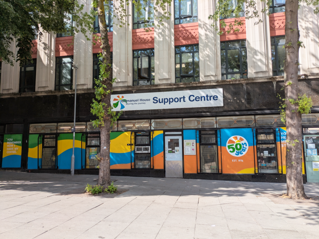 Emmanuel House Support Centre Building Celebrating 50 Years of the Nottingham Based Charity
